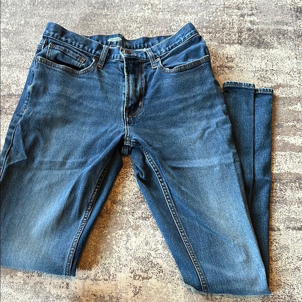 Old Navy Blue Straight Jeans Classic Fit